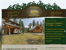 Tablet Screenshot of anglingproperties.com